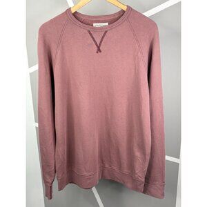 Faherty High Standard Fleece Crewneck Men’s M Mauve Pullover Sweatshirt